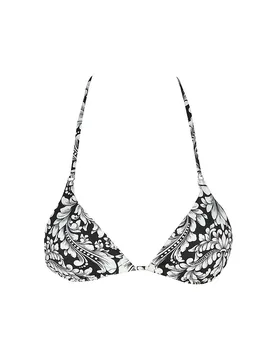 Top de bikini triángulo para mujer negro 36 - Mrs & HUGS - FashionsVida