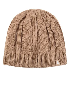 Women's 1 Pack 4.7 Tog Heatweaver Yarn Hat Beige One Size - Brown - Size: One Size - Heat Holders - FashionsVida