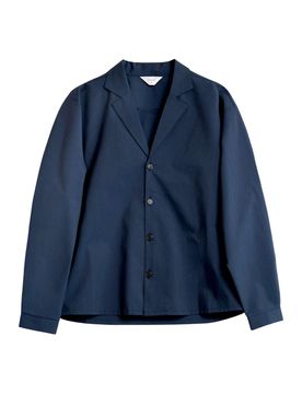 Yuki ascot giacca camicia - blu