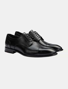 Shoes Derby Schnürschuh Leno Schwarz 7,5