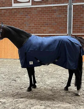 Manski Stall- & Transportdecke ungefüttert - navy 135 - Reitsport Manski - FashionsVida