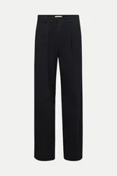 Bundfaltenhose in Gabardine Schwarz 34/34