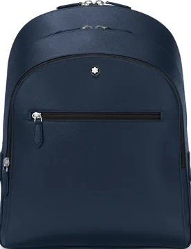 Mochila de hombre de piel azul - Montblanc - FashionsVida