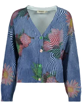 Damen STRICKJACKE Blau 26SWJF19_BL5001