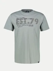 Lerros T-Shirt mit Print Grau XXL