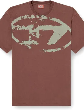 Camiseta de manga corta de hombre con logo frontal - Diesel - FashionsVida