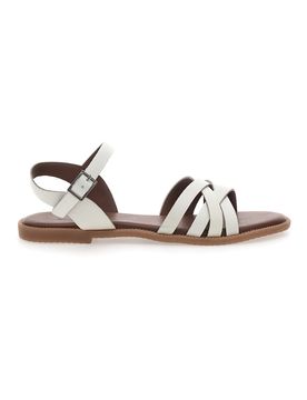 Sandali in vera pelle intrecciati con cinturino alla caviglia DS02 38
