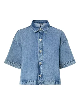 PCSKY SS A-SHAPE DENIM TOP NOOS BC female - XS - FashionsVida