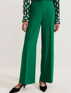 Women's Aubrielle High-Waist Tailored Trousers in Emerald Size: 12 - Emerald - Size: 12 - Phase Eight - FashionsVida