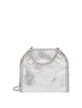 Borsa a spalla in shaggy deer laminato