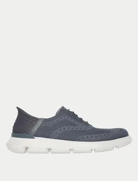 Garza Palma Slip On Trainers Charcoal male - Skechers - FashionsVida