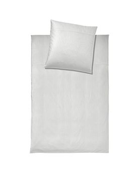 Damast Bettwäsche MILANO 70x90cm/140x220cm Weiss weiss baby