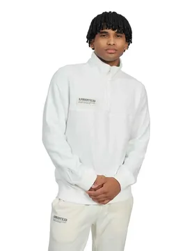 Sweat à Demi-zip Undyed Natural S Homme