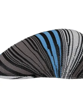 Digital Stripes 507 Flat Cap by - grey-blue - Herren - Size: M (56-57 cm) - Kangol - FashionsVida