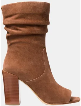 Botines peep toe shayna de mujer de ante con tacón bloque - MICHAEL Michael Kors - FashionsVida