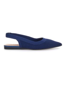 Ballerine slingback blu in tessuto PREA617 36