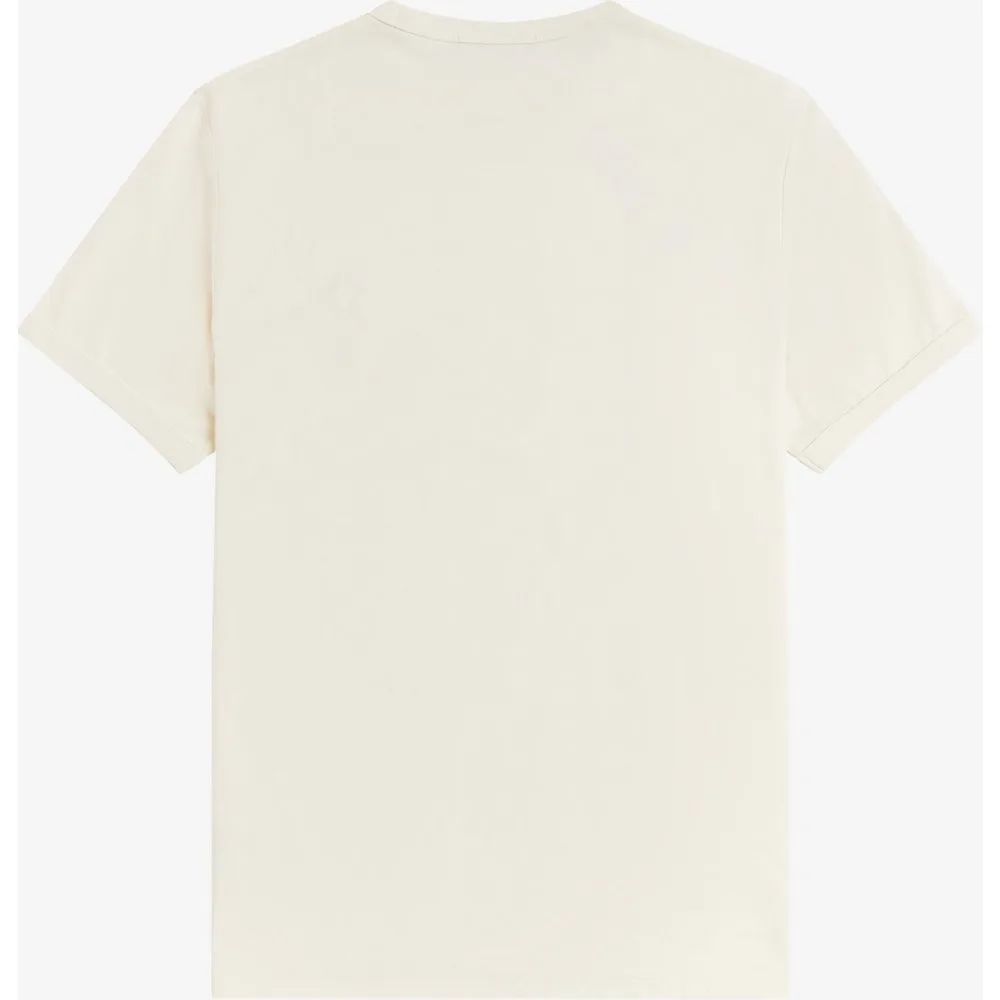 Camiseta de hombre ringer manga corta con cuello redondo - Fred Perry - FashionsVida