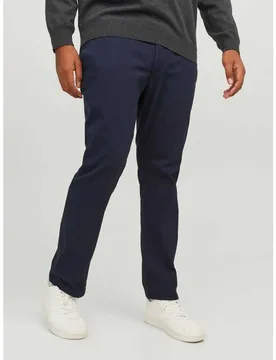 Pantaloni Chino Marco Dave Lc Plus Size Navy Blazer 54 - Jack & jones - FashionsVida