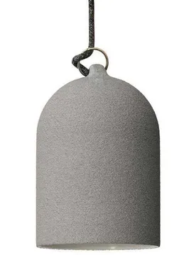 Cables Lampe Suspendue Avec Ampoule Textile Mini Bell Xs 1.2 M White Cement One Size