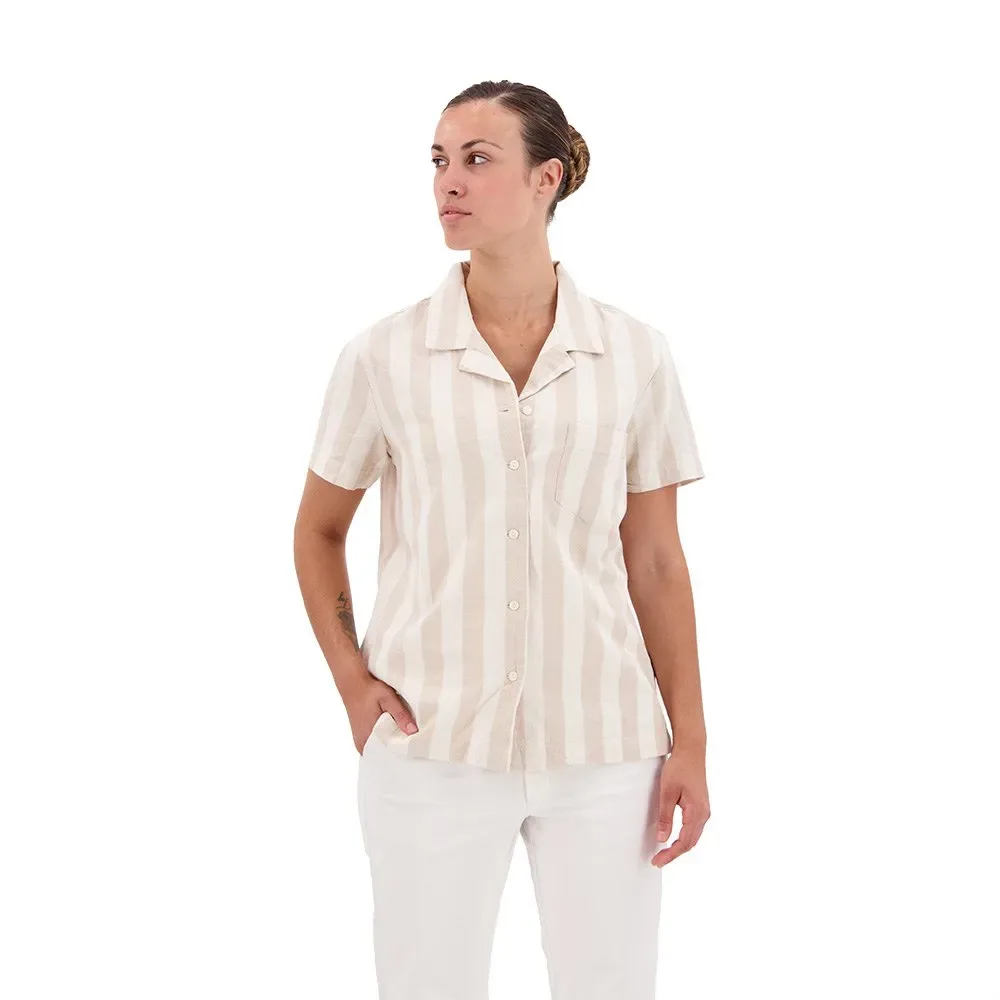 Camicia A Maniche Corte Camp Mona Sahara Khaki L - Dockers - FashionsVida