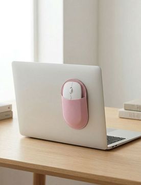 Custodia per mouse del computer - rosa pastello