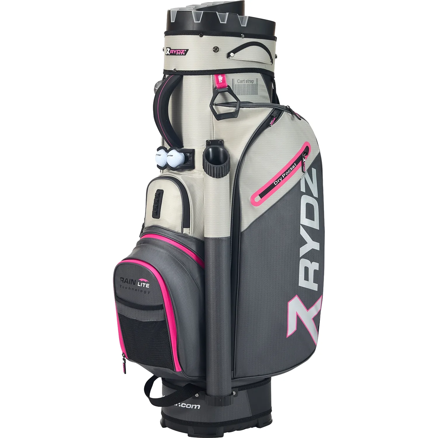 Cartbag Lucky Nine, anthrazit/silber/pink - RYDZ GEAR - FashionsVida