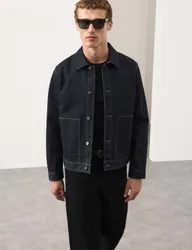 Selvedge Denim Jacket Dark Indigo male