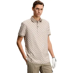 Polo Tour Tech Print, braun/weiß xxl