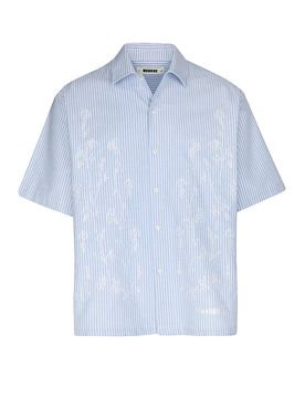 Hemd WBWANG OX FLOWER hellblau M herren