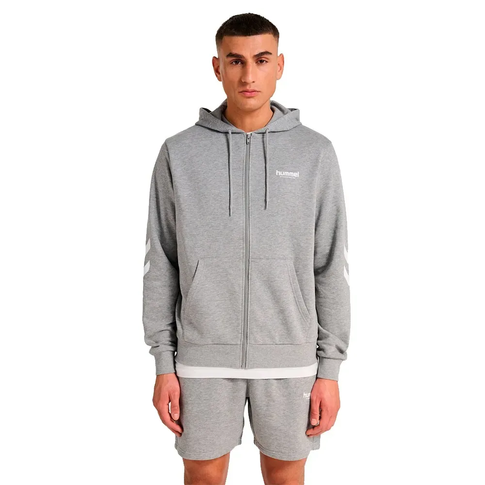 Sweat-shirt à Zip Legacy 2.0 Grey Melange M - Hummel - FashionsVida