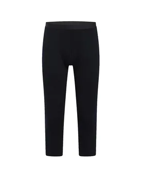 Pantalón de hombre Merino 200 3/4 negro XXL - Odlo - FashionsVida