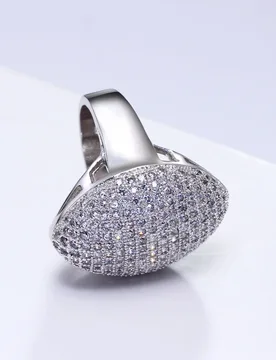 YLMyself Oval Zircon Ring Gold White Color Trendy Fashion Jewelry For Women Party Wear High Quality Clearance Sale - Aliexpress - FashionsVida