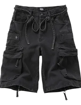Short - Oversize Cargo Shorts grey washed - 30 bis 38 - für Männer - Größe 31 - dunkelgrau - Männer - male - ForPlay - FashionsVida