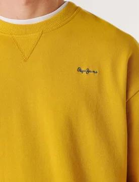 Sudadera de hombre con cuello redondo con logo - Pepe Jeans - FashionsVida