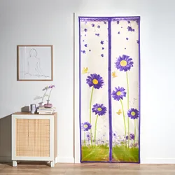 Insektenvorhang für Balkontür mit Magnet "Gerbera", 100 x 220cm