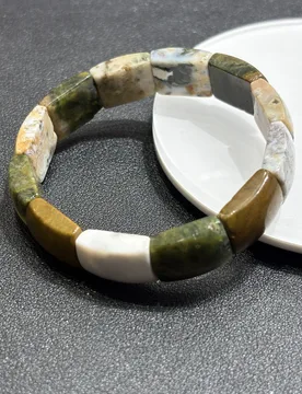 Natural Ocean Jasper Smooth Square Tablet Hand Chain, Boho StyleSAesthetic Bracelet,Natural Stone Gem,Unique Gift for Grils - Aliexpress - FashionsVida