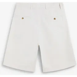 Bermuda chino de hombre relaxed fit en tejido de algodón con estructura