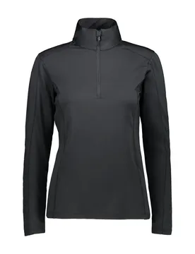 Sweat Damen Rollkragenpullover, schwarz D42