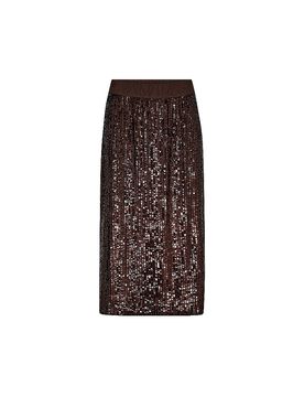 Midi falda MMADELINABEZA marrón S