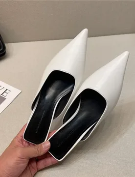 Pointer Slippers Low Heel Women Mules Shoes Fashion Shallow Slip on Ladies Slipper Casual Soft Outdoor Lazy Slides Shoes - Aliexpress - FashionsVida