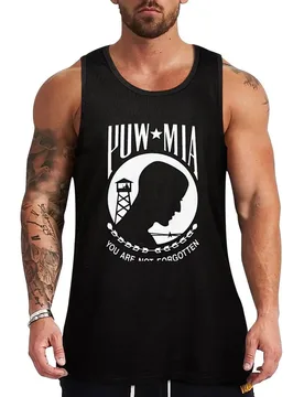 POW MIA You are Not Forgotten USA Tank Top Muscle Fitness Tank Top Sleeveless Athletic Workout - Aliexpress - FashionsVida
