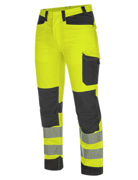 Pantalon de travail haute-visibilité fluo jaune/anthracite Jaune 40