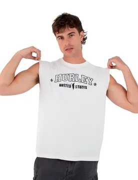 T-shirt Sans Manches Rookie Muscle White Traditional M - Hurley - FashionsVida