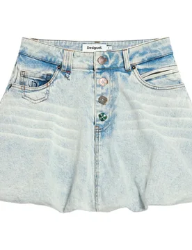 Desigual - Falda corta vaquera - Desigual - FashionsVida