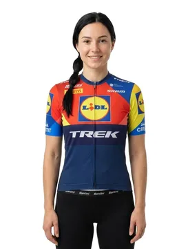 Maglia A Maniche Corte Lidl-trek 2025 Print - Santini - FashionsVida