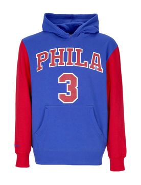 Felpa Cappuccio Uomo Nba Fashion Fleece Hoodie 1996 No 3 Allen Iverson Hardwood Classics Phi76e Original Team Colors