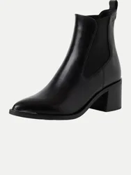 Tamaris Lederstiefel Schwarz 38