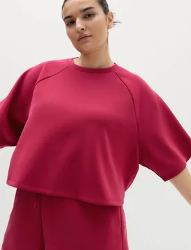 Sand Wash Boxy Top Raspberry female - Goodmove - FashionsVida