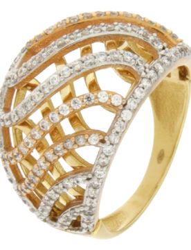 Anello Donna Oro Giallo Bianco Rosa GL100449
