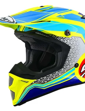 Casco Moto Cross Enduro MX SPEED PRO FORWARD Blu Giall taglia S - Suomy - FashionsVida